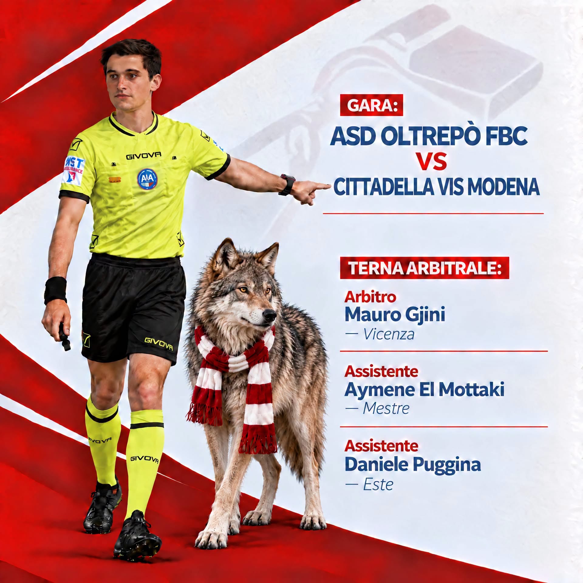 PRIMA SQUADRA | L'arbitro di Oltrepò-Cittadella Modena